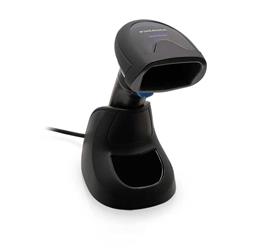 QuickScan QD2500, Black, right facing in stand