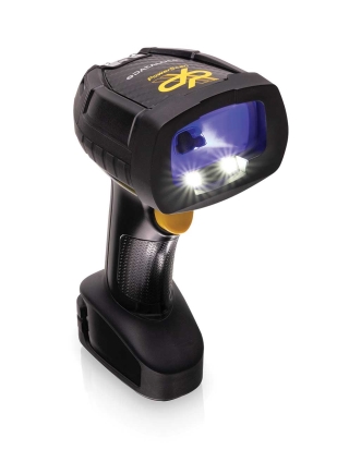 PowerScan 9600 DPX, Cordless Model, Right  Facing with Blue Lights